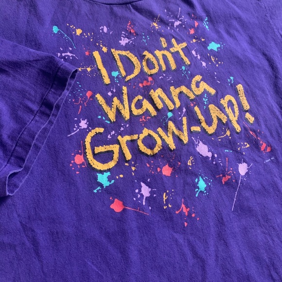 VTG Trisar Inc. I Don’t Wanna Grow Up Shirt - Picture 4 of 5
